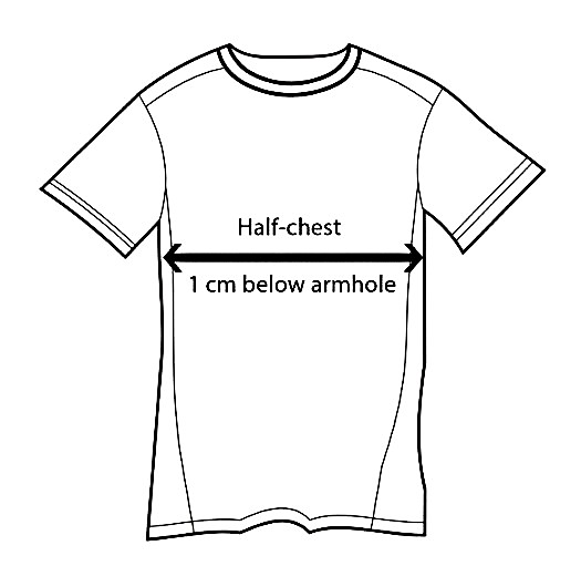 Half Chest Measurement Guide