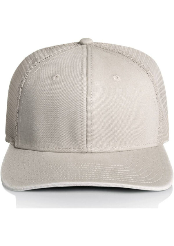 Beige baseball cap with a curved brim and plain front panel.