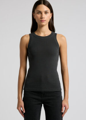 Womens Faded Organic Rib Tank