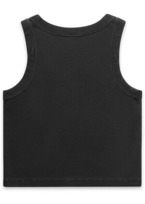 Womens Faded Organic Rib Crop Tank - Image 8