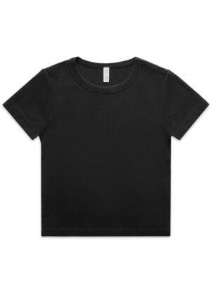 Womens Faded Organic Rib Tee - Image 7