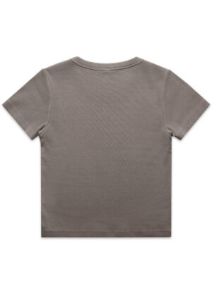Womens Faded Organic Rib Tee - Image 6