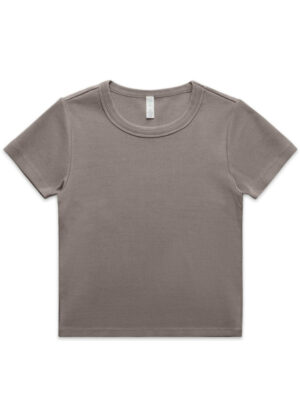 Womens Faded Organic Rib Tee - Image 5
