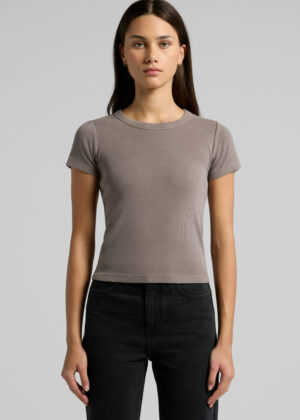 Womens Faded Organic Rib Tee