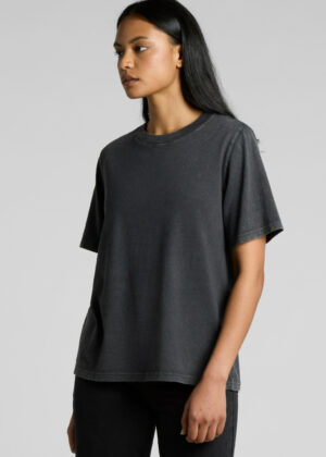 Womens Stone Wash Heavy Tee - Image 5