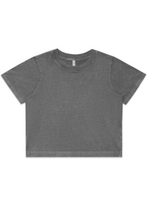 Womens Stone Wash Heavy Crop - Image 9