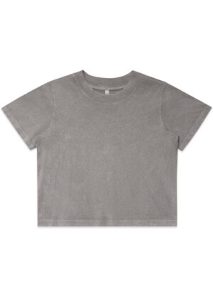 Womens Stone Wash Heavy Crop - Image 11
