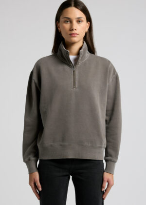 Womens Relax Faded Half Zip