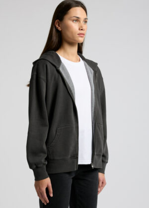 Womens Relax Faded Zip Hood - Image 2