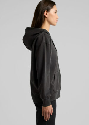 Womens Relax Faded Zip Hood - Image 5