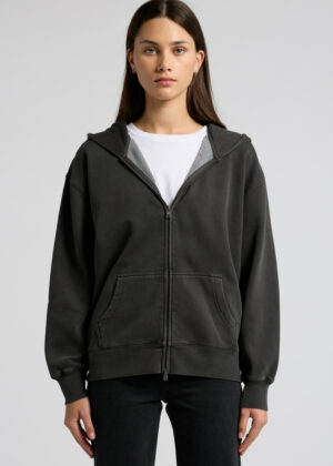 Womens Relax Faded Zip Hood - Image 6