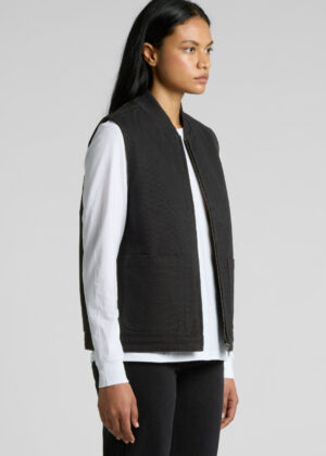 Womens Canvas Heavy Vest - Image 2