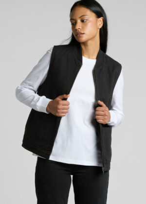 Womens Canvas Heavy Vest - Image 5