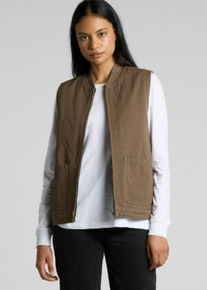 Womens Canvas Heavy Vest - Image 6