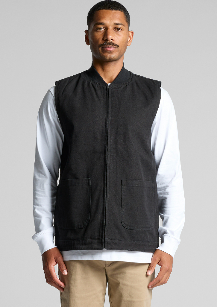 Mens Canvas Heavy Vest - The Uniform Factory