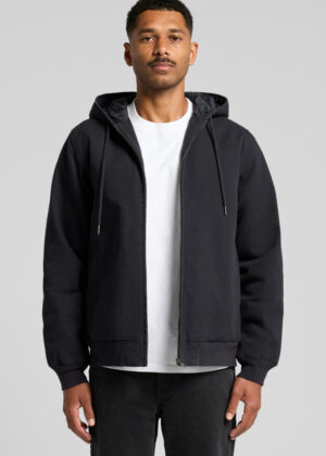 Canvas Bomber Hood Jacket