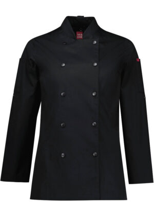 Gusto Womens Cotton L/S Chef Jacket - Image 4
