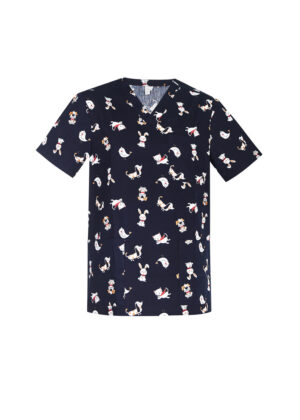 Best Friends Mens Scrub Top - Image 2