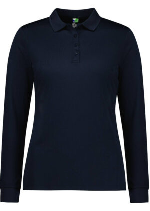 Action Womens LS Polo - Image 2