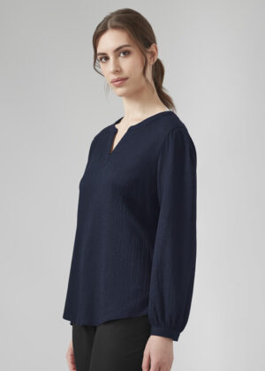 Womens Ruche L/S Blouse - Image 6