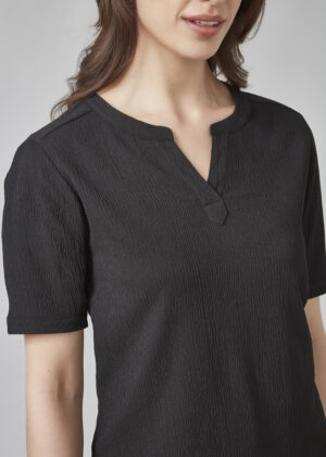 Womens Ruche S/S Blouse - Image 3