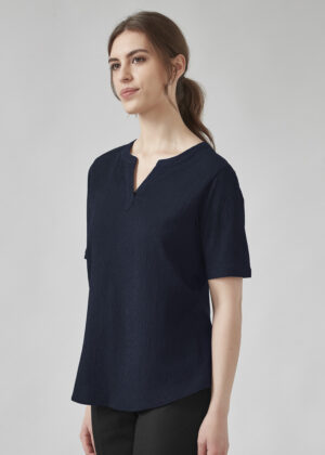 Womens Ruche S/S Blouse - Image 4