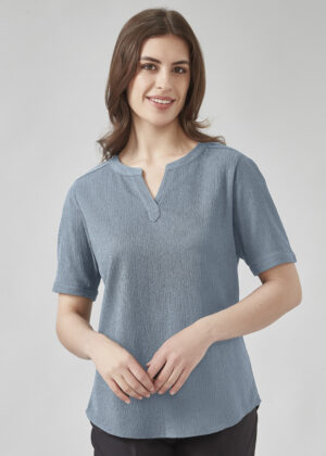 Womens Ruche S/S Blouse - Image 5