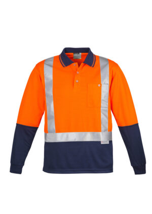 Day/Night Two Tone LS Polo - Image 2