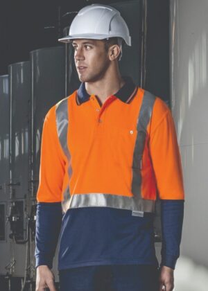 Day/Night Two Tone LS Polo