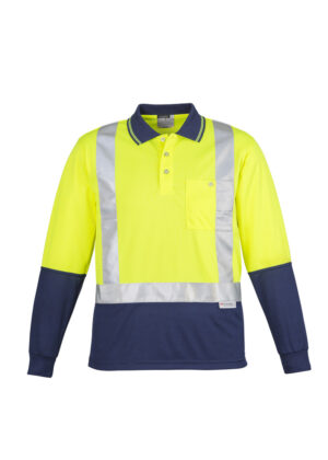 Day/Night Two Tone LS Polo - Image 4