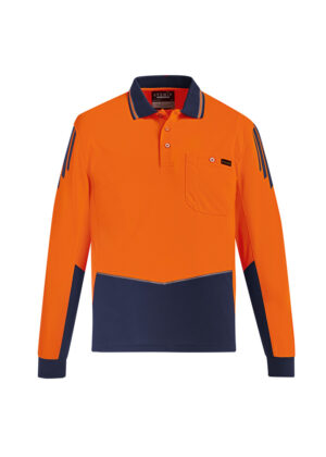 Mens Hi Vis Flux L/S Polo - Image 6