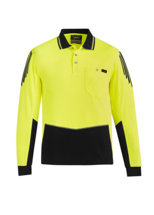 Mens Hi Vis Flux L/S Polo - Image 8