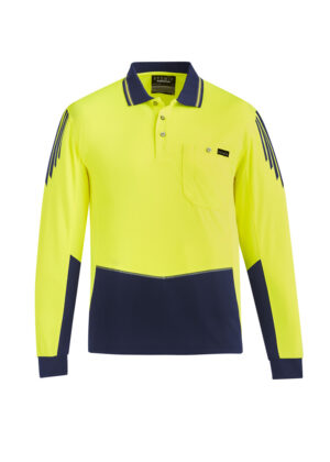 Mens Hi Vis Flux L/S Polo - Image 12