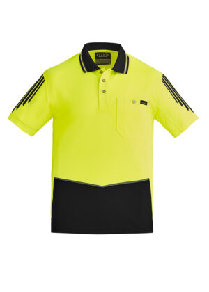 Mens Hi Vis Flux S/S Polo - Image 8