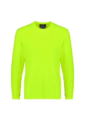 Mens Hi Vis Long Sleeve Tee - Image 9