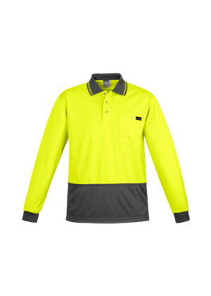 Mens Comfort Back L/S Polo - Image 7
