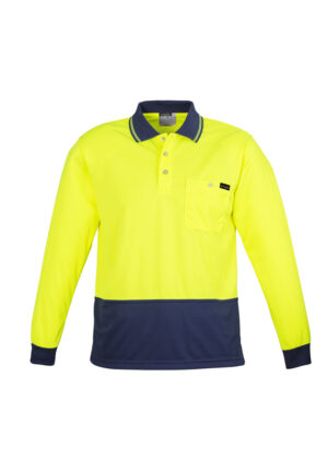 Mens Comfort Back L/S Polo - Image 8