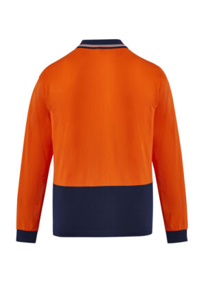 Mens Hi Vis Cotton L/S Polo - Image 3