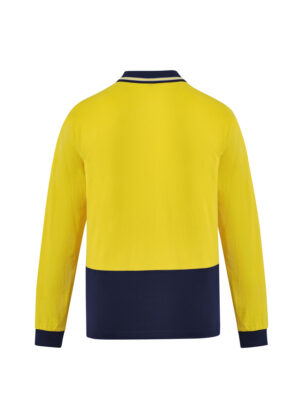 Mens Hi Vis Cotton L/S Polo - Image 5