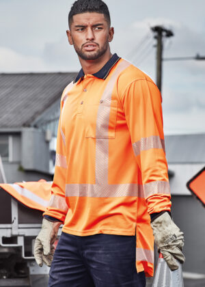 Mens TTMC-W Segmented L/S Polo