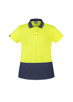 Womens Hi Vis Basic Short Sleeve Polo - Image 6