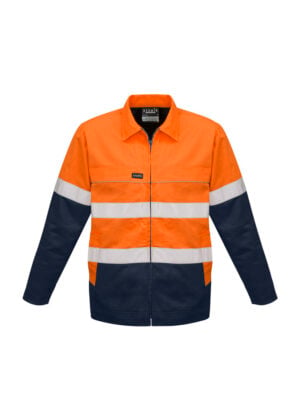 Mens Hi Vis Cotton Drill Jacket - Image 2