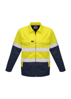 Mens Hi Vis Cotton Drill Jacket - Image 4