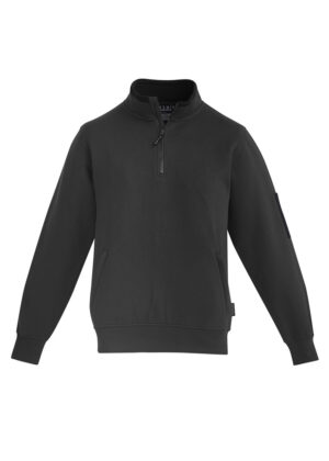 Mens 1/4 Zip Brushed Fleece - Image 4