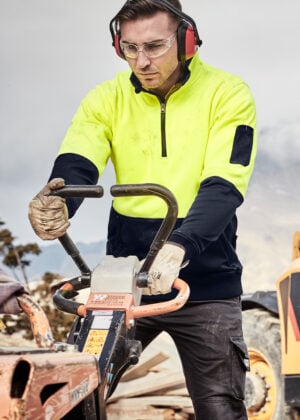 Hi Vis Half Zip Pullover