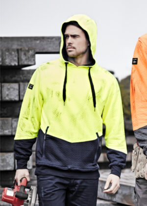 Unisex Hi Vis Textured Jacquard Hoodie