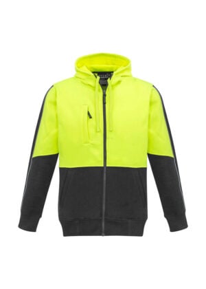 Unisex Hi Vis Full Zip Hoodie