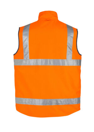 Mens Hi Vis Lightweight Fleece Lined Vest - Image 3