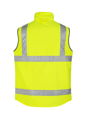 Mens Hi Vis Lightweight Fleece Lined Vest - Image 5