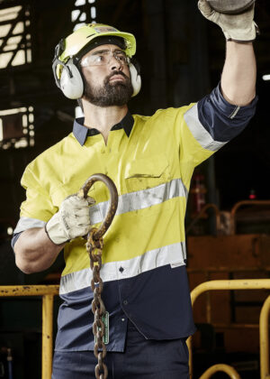 Hi Vis Spliced Rugged Shirt - Hoop Taped